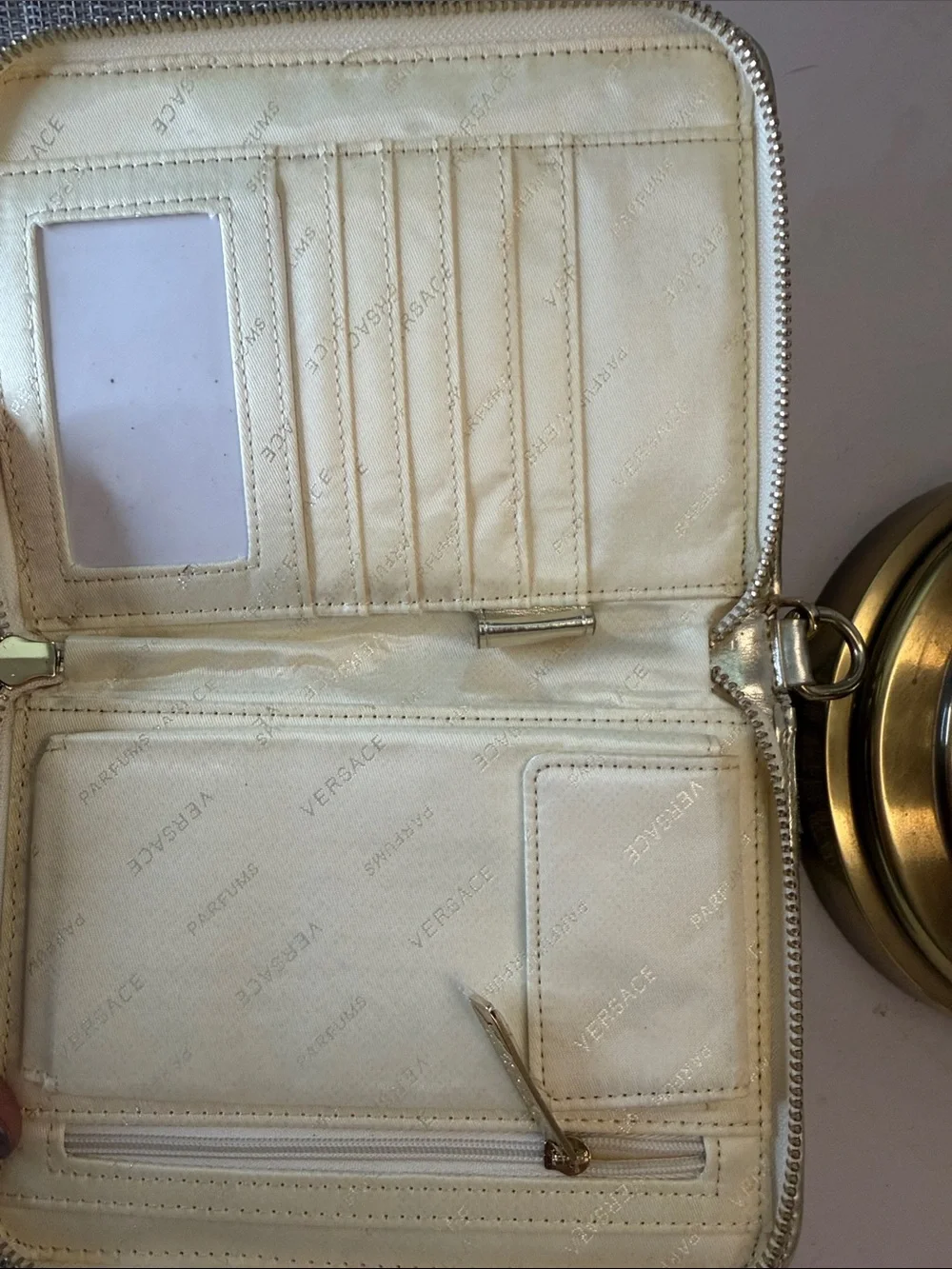 Versace Parfums compact gold